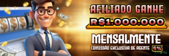 Imagem promocional do aplicativo mobile da 777arts